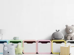 کاغذ دیواری کودک طرح ساده | سفید کد 12068
