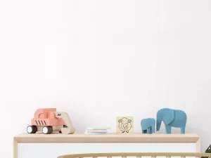 کاغذ دیواری کودک طرح ساده | سفید کد 12060