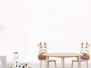 کاغذ دیواری کودک طرح ساده | سفید کد 12060