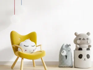 کاغذ دیواری کودک طرح ساده | سفید کد 12057