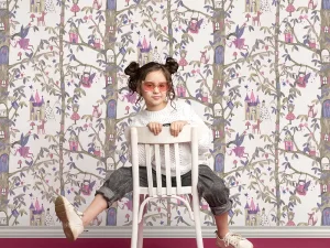 کاغذ دیواری کودک طرح جنگل پریان | چند رنگ کد 12056