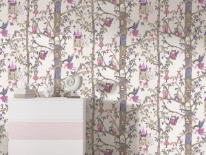 کاغذ دیواری کودک طرح جنگل پریان | چند رنگ کد 12056