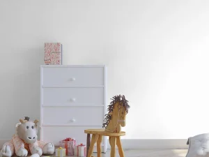 کاغذ دیواری کودک طرح ساده | سفید کد 12054