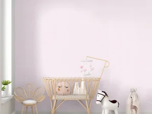 کاغذ دیواری کودک طرح نقطه‌چین | صورتی کد 12052