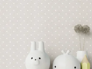 کاغذ دیواری کودک طرح نقطه‌چین | کرم کد 12048