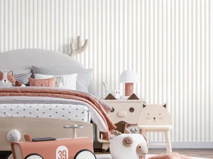 کاغذ دیواری کودک طرح راه‌راه | کرم کد 12047