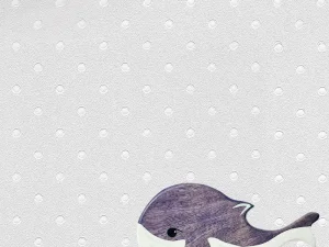 کاغذ دیواری کودک طرح نقطه‌چین | طوسی کد 12044