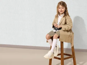 کاغذ دیواری کودک طرح ساده | طوسی کد 12042