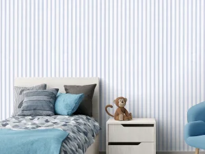 کاغذ دیواری کودک طرح راه‌راه | آبی کد 12039