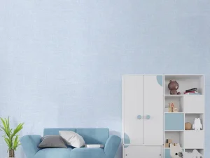 کاغذ دیواری کودک طرح ساده | آبی کد 12038