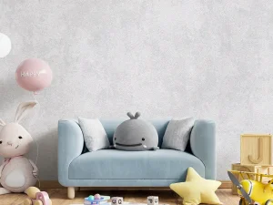 کاغذ دیواری کودک طرح ساده | طوسی کد 12036