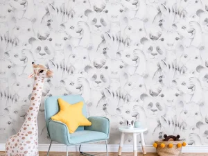 کاغذ دیواری کودک طرح حیوانات | طوسی کد 12033