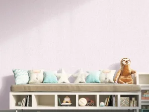 کاغذ دیواری کودک طرح ساده | صورتی کد 12022