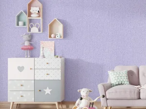 کاغذ دیواری کودک طرح ساده | بنفش کد 12018