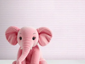 کاغذ دیواری کودک طرح ساده | صورتی کد 12014