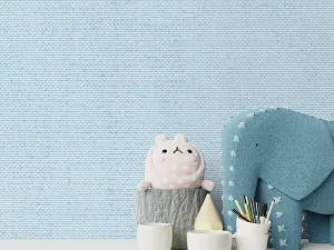 کاغذ دیواری کودک طرح ساده | آبی کد 12002