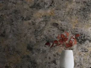 کاغذ دیواری طرح رگه‌دار خاکستری / طلایی کد ۱۱۰۰۱