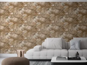 کاغذ دیواری طرح رگه‌دار / پتینه کرم کد ۱۱۰۰۴