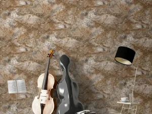 کاغذ دیواری طرح رگه‌دار / پتینه کرم کد ۱۱۰۰۴