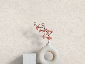 کاغذ دیواری طرح رگه‌دار / پتینه سفید کد ۱۱۰۰۵