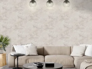 کاغذ دیواری طرح رگه‌دار / پتینه سفید کد ۱۱۰۰۸