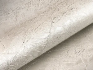 کاغذ دیواری طرح رگه‌دار / پتینه سفید کد ۱۱۰۰۸