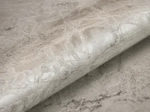 کاغذ دیواری طرح رگه‌دار / پتینه سفید کد ۱۱۰۱۰