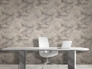 کاغذ دیواری طرح رگه‌دار / پتینه نقره‌ای کد ۱۱۰۱۲