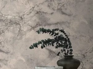 کاغذ دیواری طرح رگه‌دار / پتینه نقره‌ای کد ۱۱۰۱۲