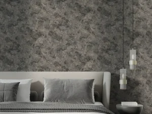 کاغذ دیواری طرح رگه‌دار / پتینه خاکستری کد ۱۱۰۱۳