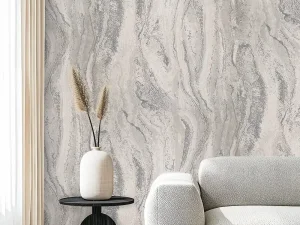 کاغذ دیواری طرح انتزاعی نقره‌ای کد ۱۱۰۲۴