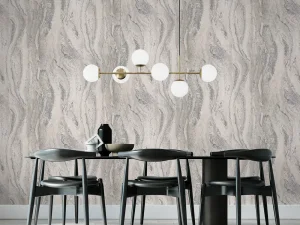 کاغذ دیواری طرح انتزاعی نقره‌ای کد ۱۱۰۲۴