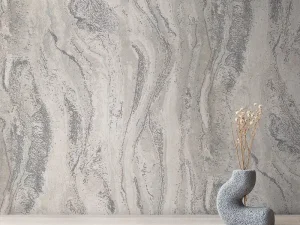 کاغذ دیواری طرح انتزاعی نقره‌ای کد ۱۱۰۲۴