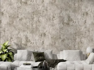 کاغذ دیواری طرح پتینه نقره‌ای کد ۱۱۰۲۷