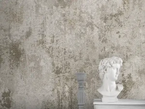 کاغذ دیواری طرح پتینه نقره‌ای کد ۱۱۰۲۷