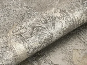 کاغذ دیواری طرح هندسی / پتینه نقره‌ای کد ۱۱۰۲۸