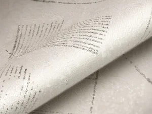 کاغذ دیواری طرح هندسی / پتینه سفید کد ۱۱۰۳۲