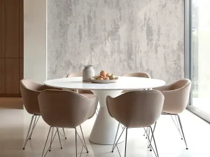 کاغذ دیواری طرح پتینه نقره‌ای کد ۱۱۰۵۱