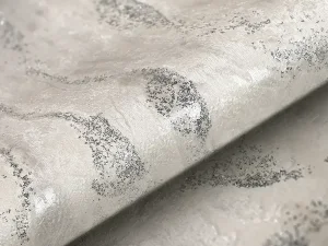 کاغذ دیواری طرح انتزاعی سفید / نقره‌ای کد ۱۱۰۹۰