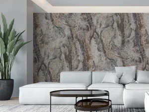 کاغذ دیواری طرح انتزاعی نقره‌ای کد ۱۱۰۹۴