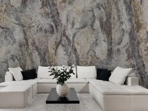 کاغذ دیواری طرح انتزاعی نقره‌ای کد ۱۱۰۹۴