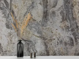 کاغذ دیواری طرح انتزاعی نقره‌ای کد ۱۱۰۹۴