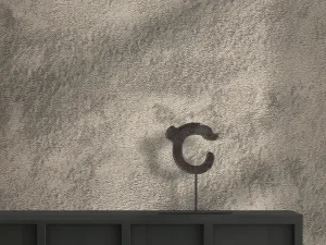 کاغذ دیواری طرح پتینه نقره‌ای کد ۱۱۰۹۷