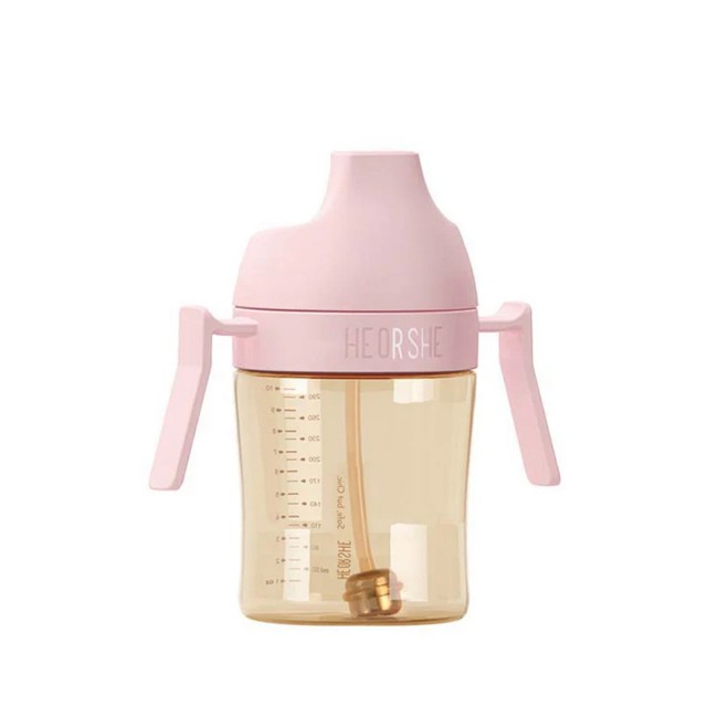 لیوان آبمیوه خوری هی اور شی 300 میل صورتی