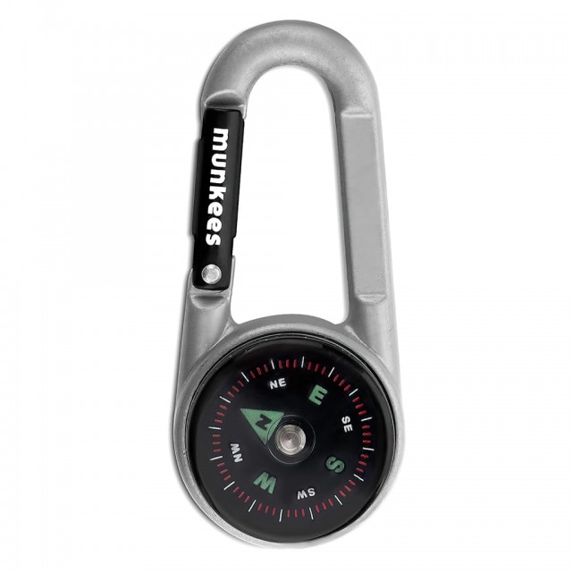 جاکلیدی کارابین مانکیز مدل Carabiner Compass With Thermometer