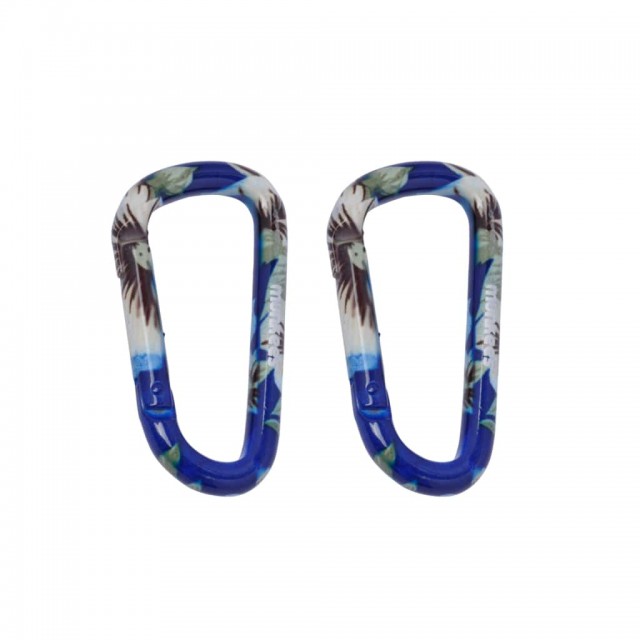 ست 2 عددی کارابین مانکیز مدل Blue Flower Carabiner 6cm