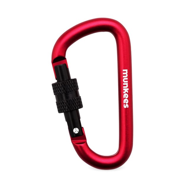 جاکلیدی کارابین مانکیز مدل  D-Shape Carabiner With Screw Lock