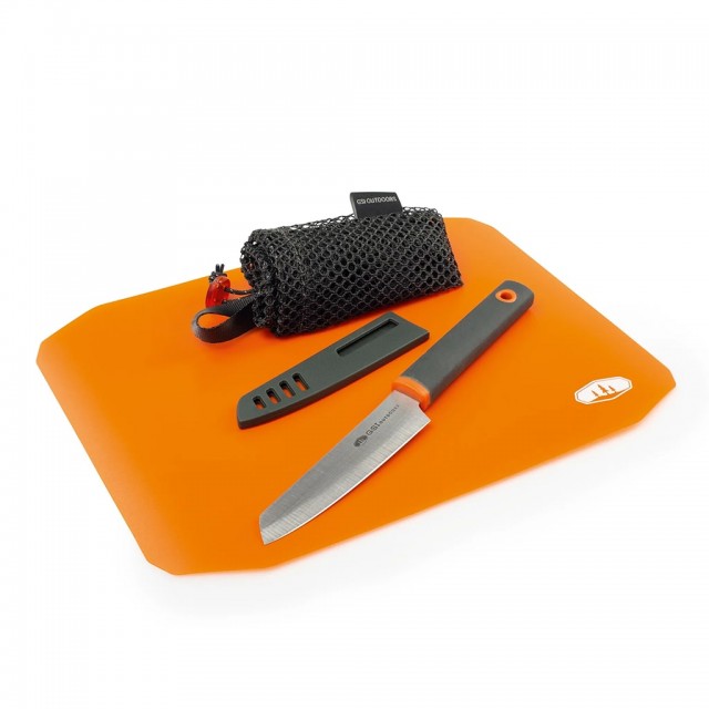 ست چاقو و تخته برش رولی جی اس آی مدل Santoku Cut+Prep