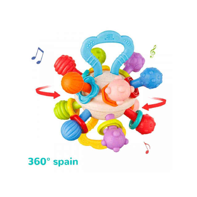 اسباب بازی جغجغه دندانگیر فضایی هانگر huanger HE194