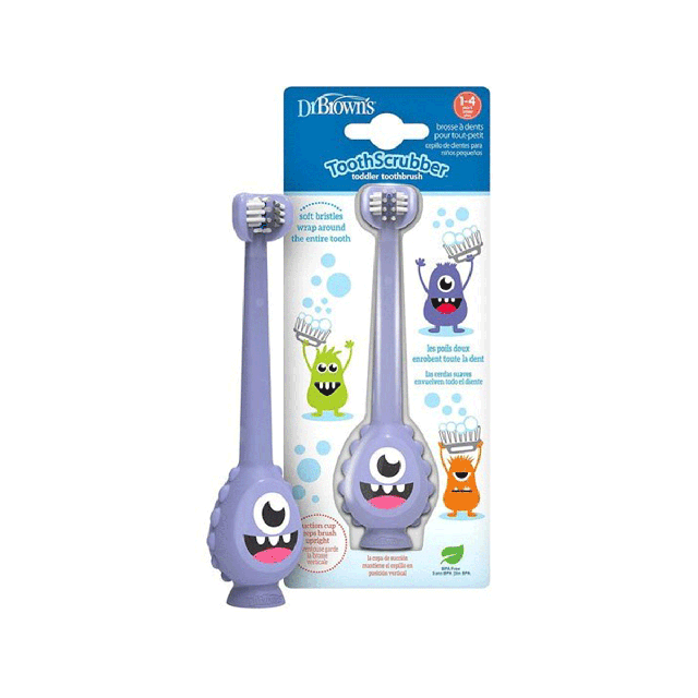 مسواک کودک دکتر براون مانستر 360 درجه